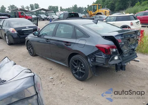 2025 Honda Civic Sport из США, поврежденный, VIN 2HGFE2F56SH580574